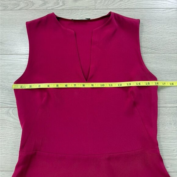 Etro Magenta 100% Silk V-neck Sleeveless Blouse Top - Picture 7 of 8